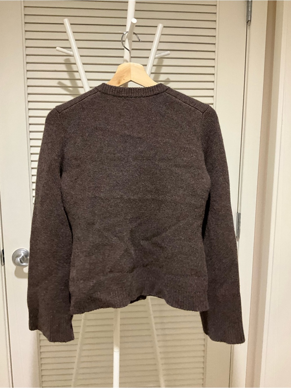 Quince Mongolian Cashmere Structured Cardigan brown XS - Picture 4 of 6